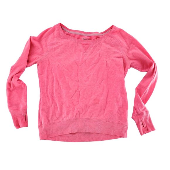 Xersion S Performancewear Neon Pink Activewear Long Sleeve Barbiecore Sweatshirt - Picture 4 of 11